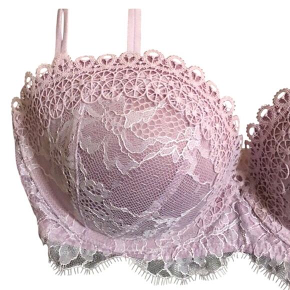 NWOT Victoria’s Secret Very Sexy Multi-Way or Strapless Lavender Lace Bra 32DD - Picture 2 of 7